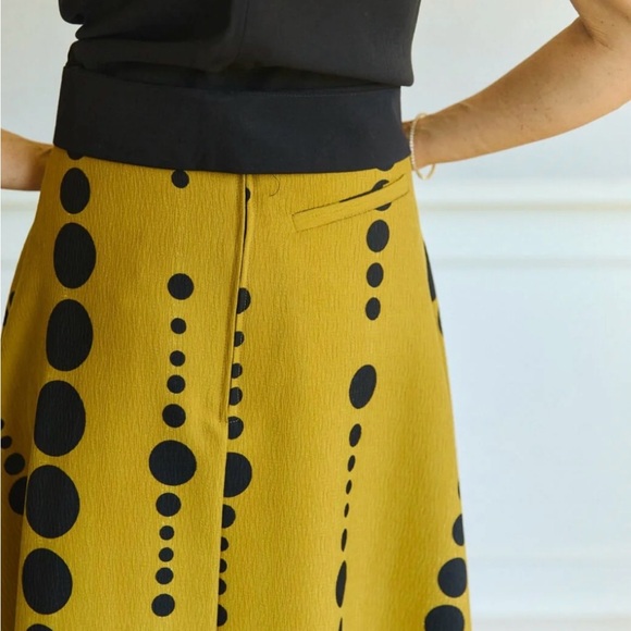 NWT BURU Laura Skirt in Dijon Dots | Medium - Picture 9 of 13